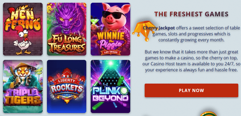 Cherry Jackpot Casino games