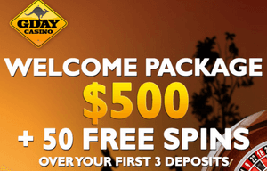 Gday Casino New Zealand sign-up bonuses