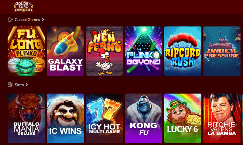 Golden Euro Casino games