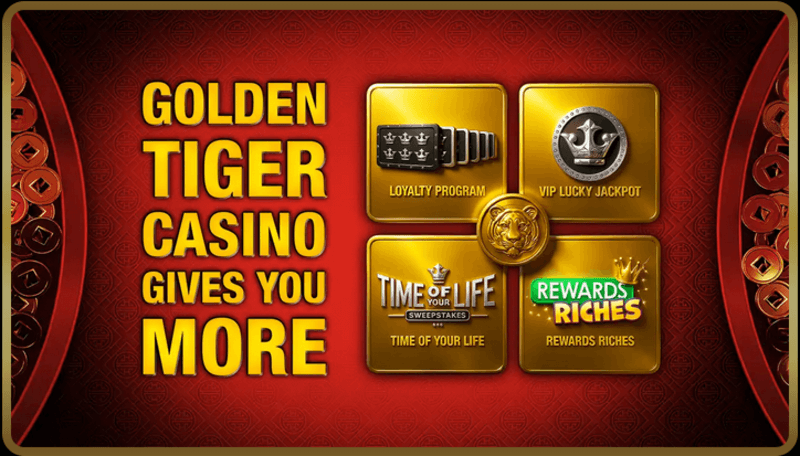 Golden Tiger Casino homepage screenshot