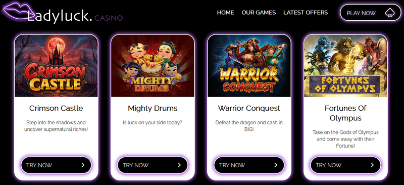Lady Luck Casino games