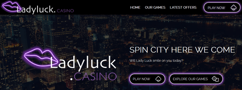 Lady Luck Casino homepage