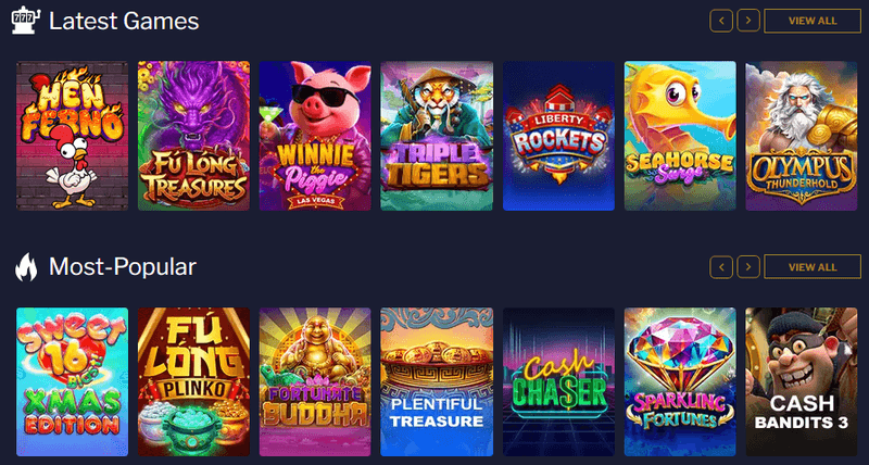 Las Vegas USA Casino games screenshot
