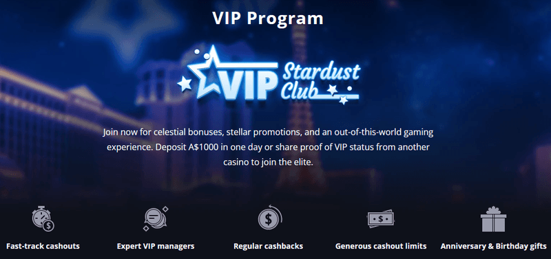 Lucky Elf Casino VIP Program screenshot