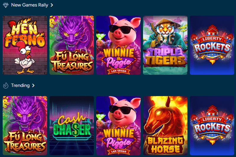 Sloto'Cash casino games