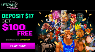 Uptown Aces Casino - Deposit $17, get $100 free