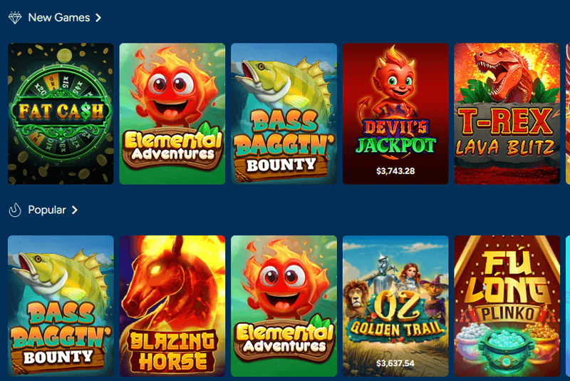 Vegas Casino Online games screenshot