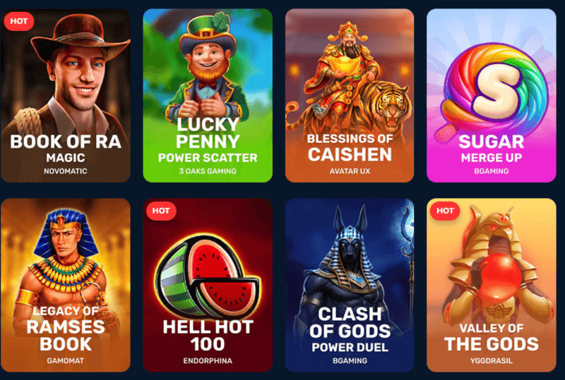 Winz casino games