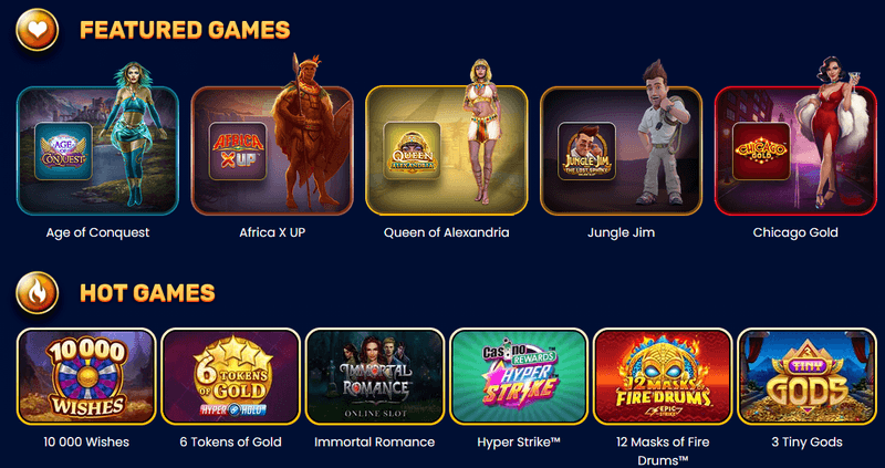 Yukon Gold Casino games