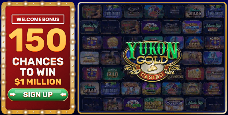 Yukon Gold Casino homepage screenshot