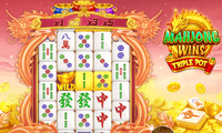 Screenshot of Mahjong Wins Triple Pot game