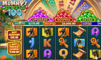 Screenshot of Mummy's Jewels 100 slot game