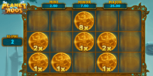Planet of the 'Roos Spinlogic/RTG slot, 'Roo Coins Hold and Win feature
