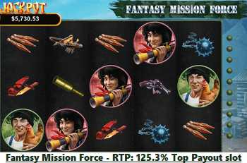 Fantasy Mission Force at Sloto'Cash: play the best payout slot games