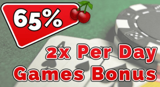 Red Cherry Casino - 65% All Games Reload Bonus up to $200